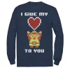 Men's Nintendo Super Mario I Give My Heart To You Pixelated Tee