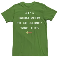 Men's Zelda It's Dangerous To Go Alone 8-Bit Tee
