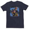 Men's Legend of Zelda Skull Kid Peers Down Blue Tee