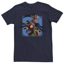 Men's Legend of Zelda Skull Kid Peers Down Blue Tee