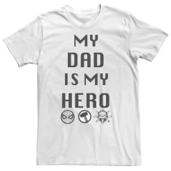 Big & Tall Marvel Avengers "My Dad Is My Hero" Tee