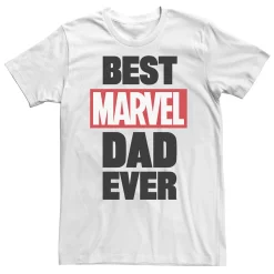 Big & Tall Marvel "Best Marvel Dad Ever" Tee
