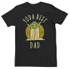 Big & Tall Star Wars "Yoda Best Dad" Cartoon Yoda Tee