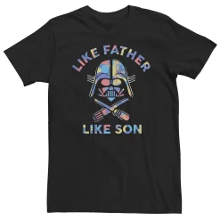 Big & Tall Star Wars Darth Vader "Like Father Like Son" Paint Splatter Tee
