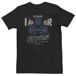 Big & Tall Star Wars Darth Vader "Because, I Am Your Father!" Tee