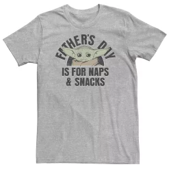 Big & Tall Star Wars: The Mandalorian "Father's Day Is For Naps & Snacks" Tee