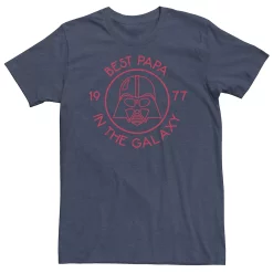 Big & Tall Star Wars Darth Vader Father's Day Best Papa In The Galaxy Tee