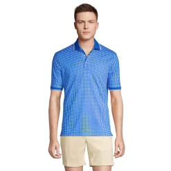 Big & Tall Lands' End Classic-Fit Jacquard Super-Soft Supima Polo