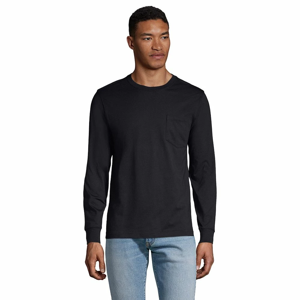 Big & Tall Lands' End Super-T Pocket Tee - Image 4