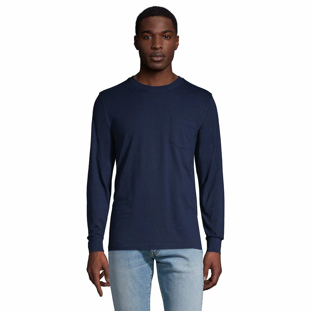Big & Tall Lands' End Super-T Pocket Tee - Image 3