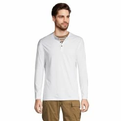 Big & Tall Lands' End Supima Jersey Henley