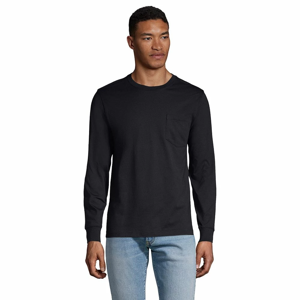 Big & Tall Lands' End Super-T Pocket Tee