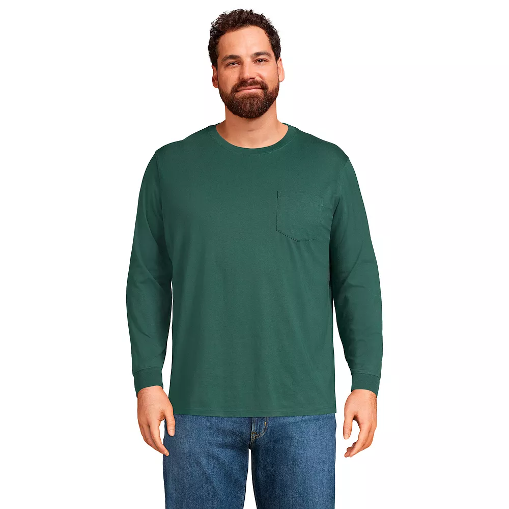 Big & Tall Lands' End Super-T Pocket Tee - Image 11