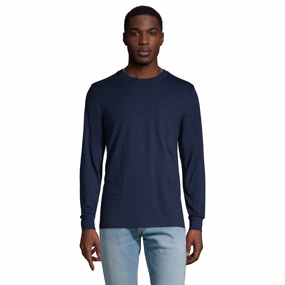 Big & Tall Lands' End Super-T Pocket Tee - Image 3