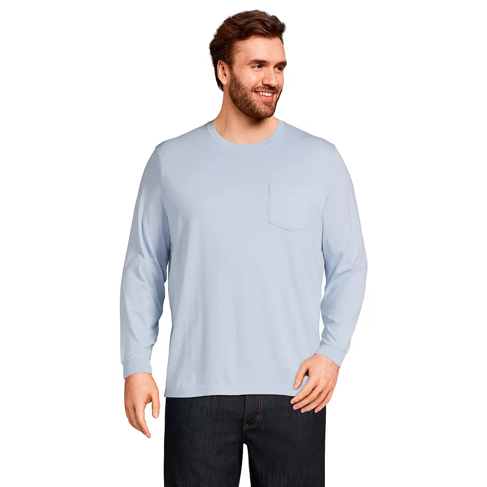 Big & Tall Lands' End Super-T Pocket Tee - Image 9