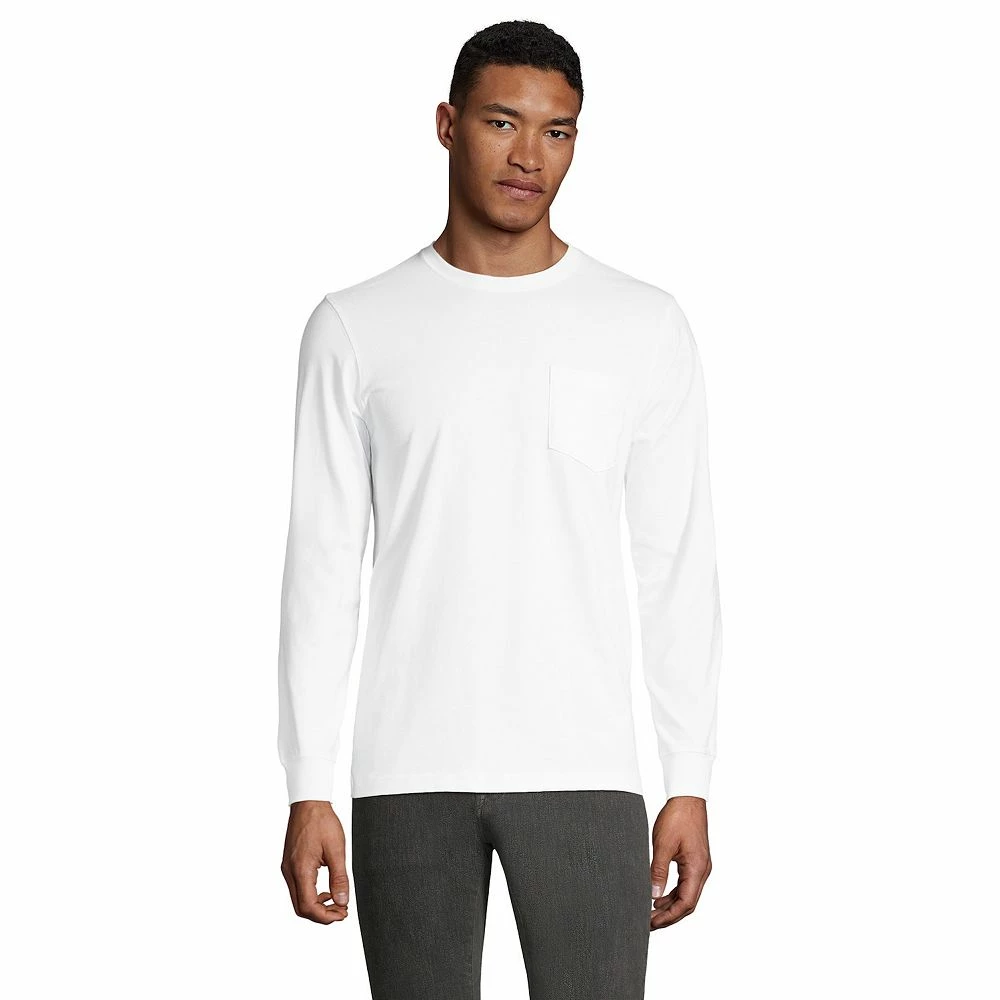 Big & Tall Lands' End Super-T Pocket Tee - Image 7