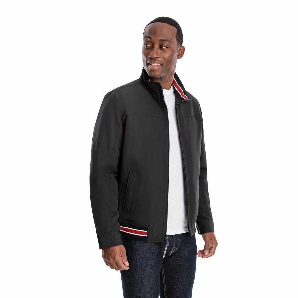 Men's London Fog Striped Bomber Jacket - Image 5