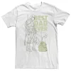 Big & Tall Star Wars: The Mandalorian "Best Dad Ever" Line Art Portrait Tee