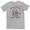 Big & Tall Star Wars: The Mandalorian "Galaxy's Best Dad" Distressed Portrait Tee