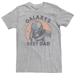 Big & Tall Star Wars: The Mandalorian "Galaxy's Best Dad" Distressed Portrait Tee