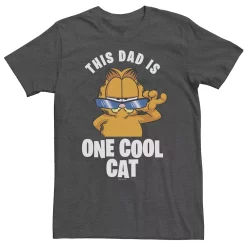 Big & Tall Garfield Father's Day "This Dad Is One Cool Cat" Shades Tee