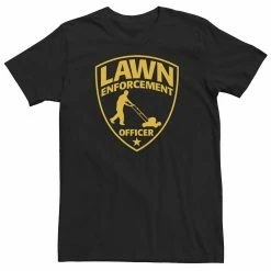 Big & Tall "Lawn Enforcement Officer" Dad Father's Day Tee