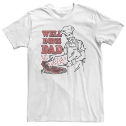 Big & Tall "Well Done Dad" Grilling Barbecue Father's Day Tee