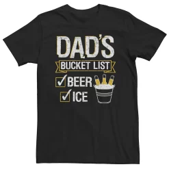 Big & Tall Father's Day Dad's Bucket List Tee