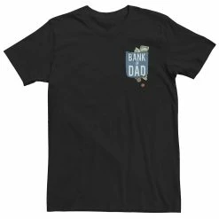Big & Tall Father's Day Bank Of Dad Cash Pocket Tee