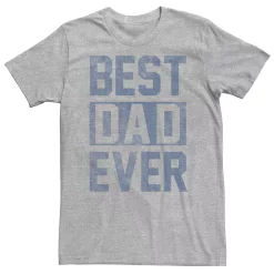 Big & Tall Father's Day "Best Dad Ever" Block Letters Tee