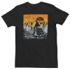 Big & Tall Camping Mountain Range Tonal Poster Tee