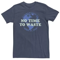 Big & Tall Earth Day 50 Years "No Time To Waste" Tee