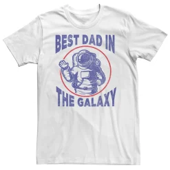 Big & Tall Father's Day "Best Dad In The Galaxy" Astronaut Tee