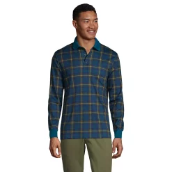 Big & Tall Lands' End Patterned Super Soft Supima Polo