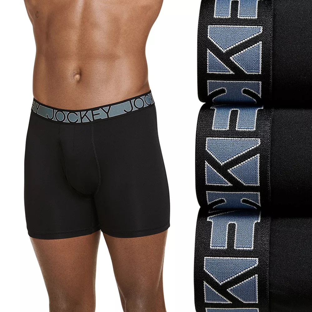 Men's Jockey 3-Pack Active Microfiber 5" Boxer Briefs - Image 5
