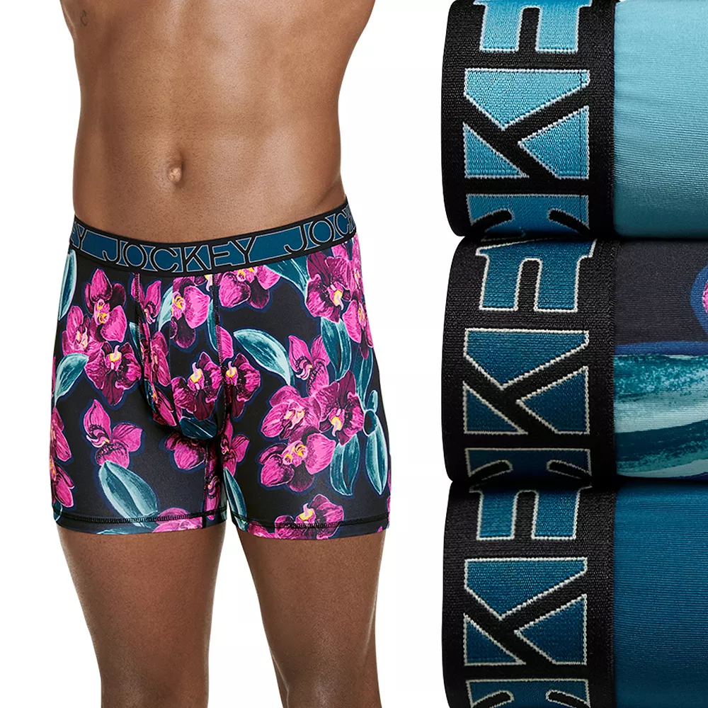 Men's Jockey 3-Pack Active Microfiber 5" Boxer Briefs - Image 4