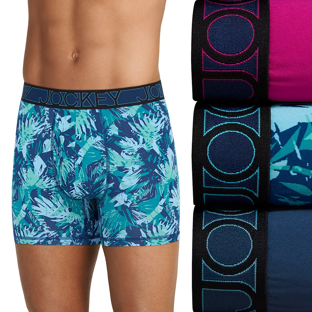 Men's Jockey 3-Pack Active Microfiber 5" Boxer Briefs - Image 9