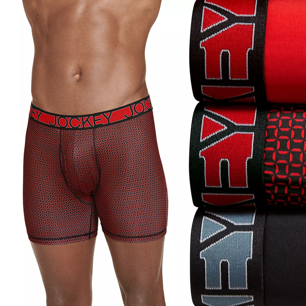 Men's Jockey 3-Pack Active Microfiber 5" Boxer Briefs - Image 6
