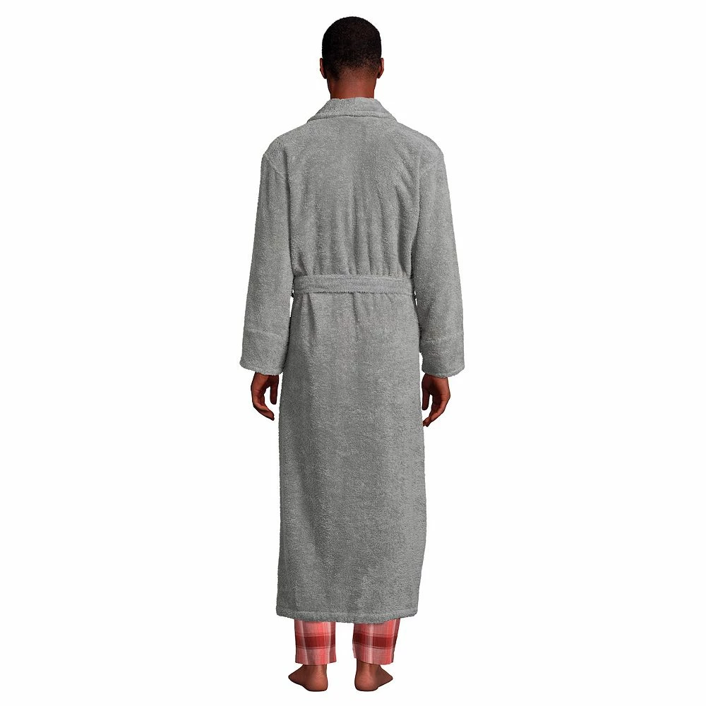 Men's Lands' End Full-Length Turkish Terry Robe - Image 9
