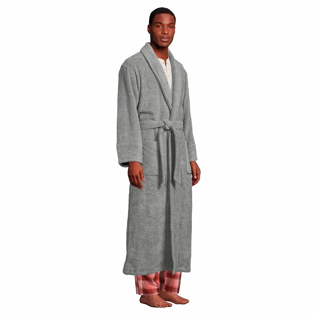 Men's Lands' End Full-Length Turkish Terry Robe - Image 10