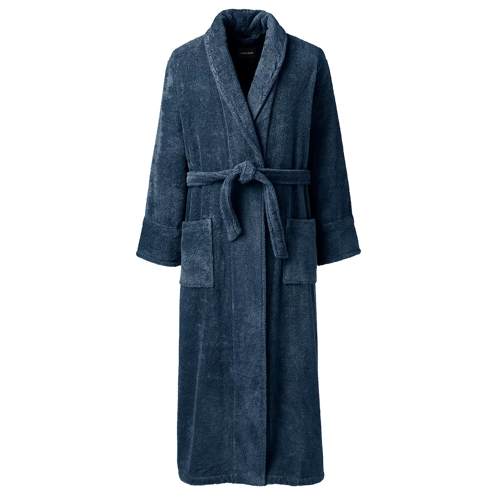 Men's Lands' End Full-Length Turkish Terry Robe