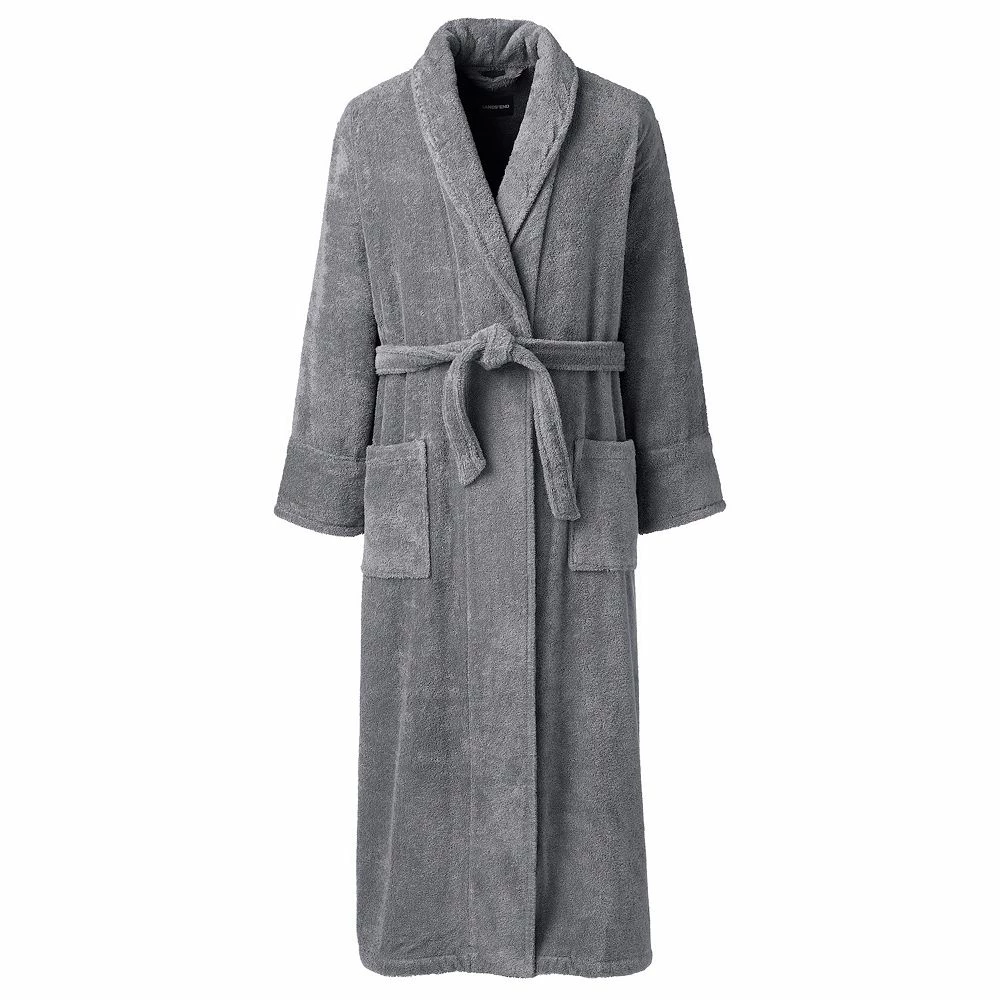 Men's Lands' End Full-Length Turkish Terry Robe - Image 4