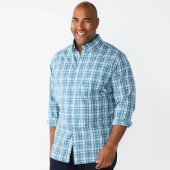 Big & Tall Sonoma Goods For Life® Perfect Length Button-Down Shirt