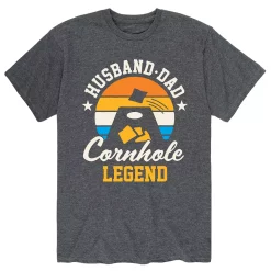 Men's Husband Dad Cornhole Legend Tee