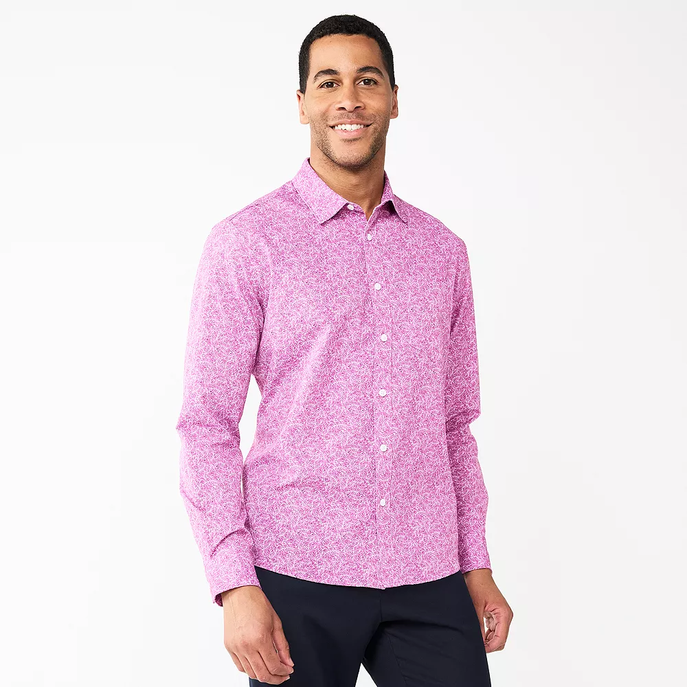 Men's Apt. 9® Slim Untucked-Fit Athleisure Tech Shirt