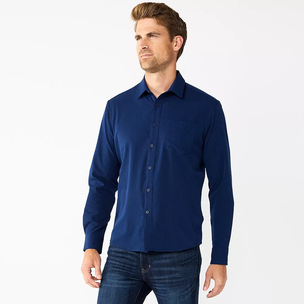 Men's Apt. 9® Slim Untucked-Fit Athleisure Tech Shirt - Image 2