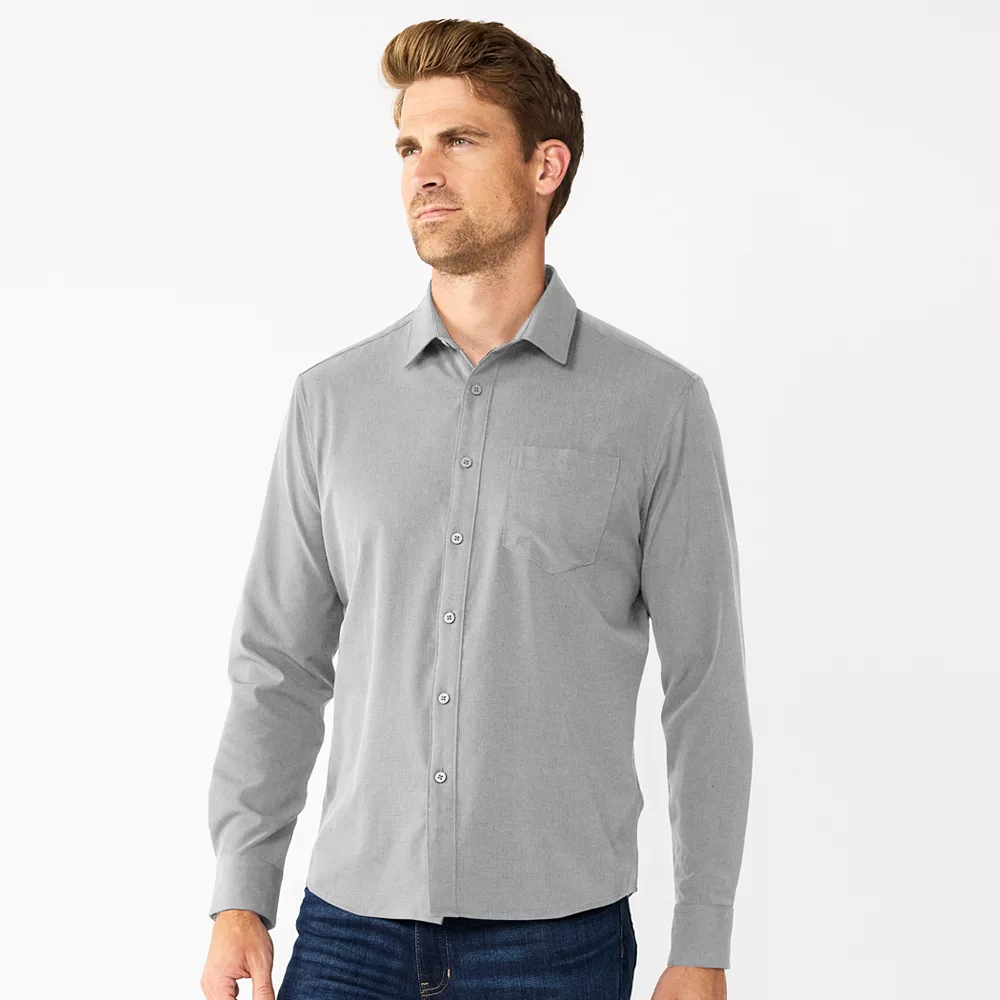 Men's Apt. 9® Slim Untucked-Fit Athleisure Tech Shirt - Image 8