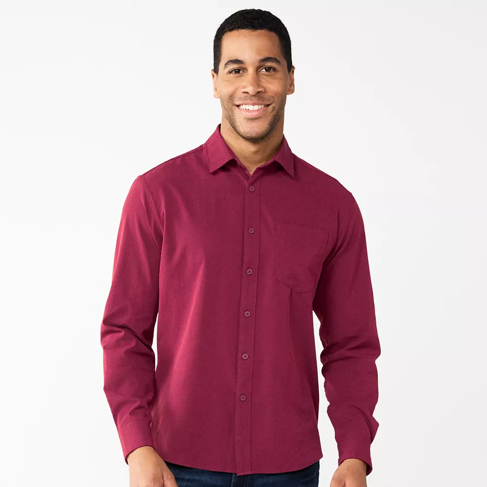 Men's Apt. 9® Slim Untucked-Fit Athleisure Tech Shirt - Image 11