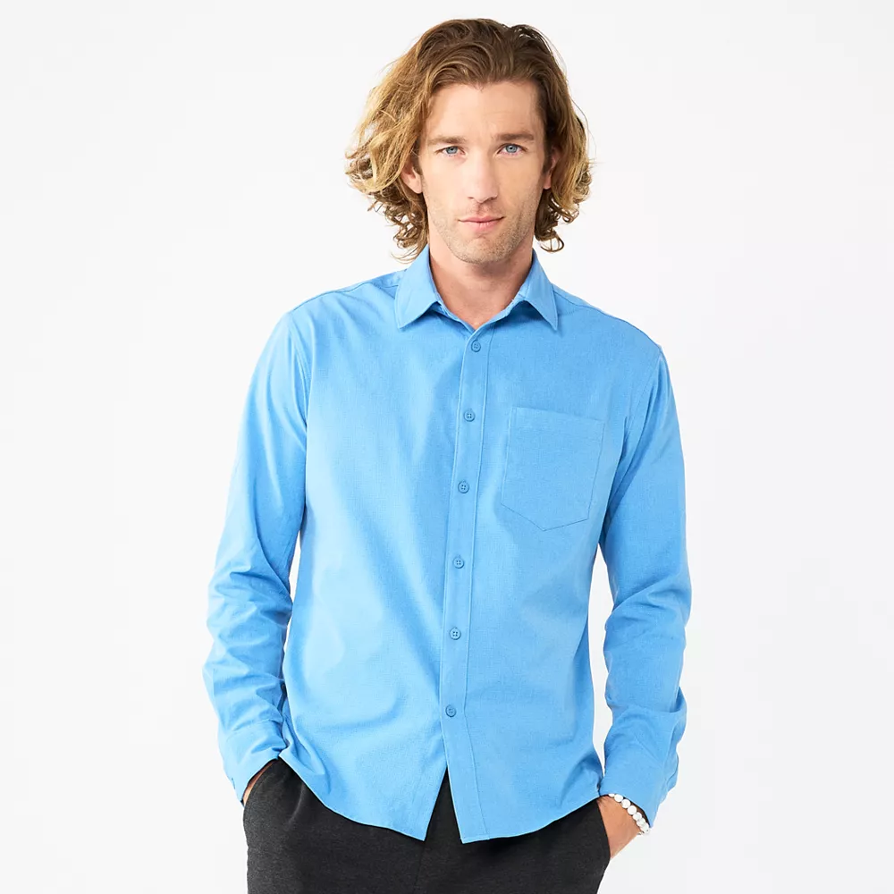 Men's Apt. 9® Slim Untucked-Fit Athleisure Tech Shirt - Image 3