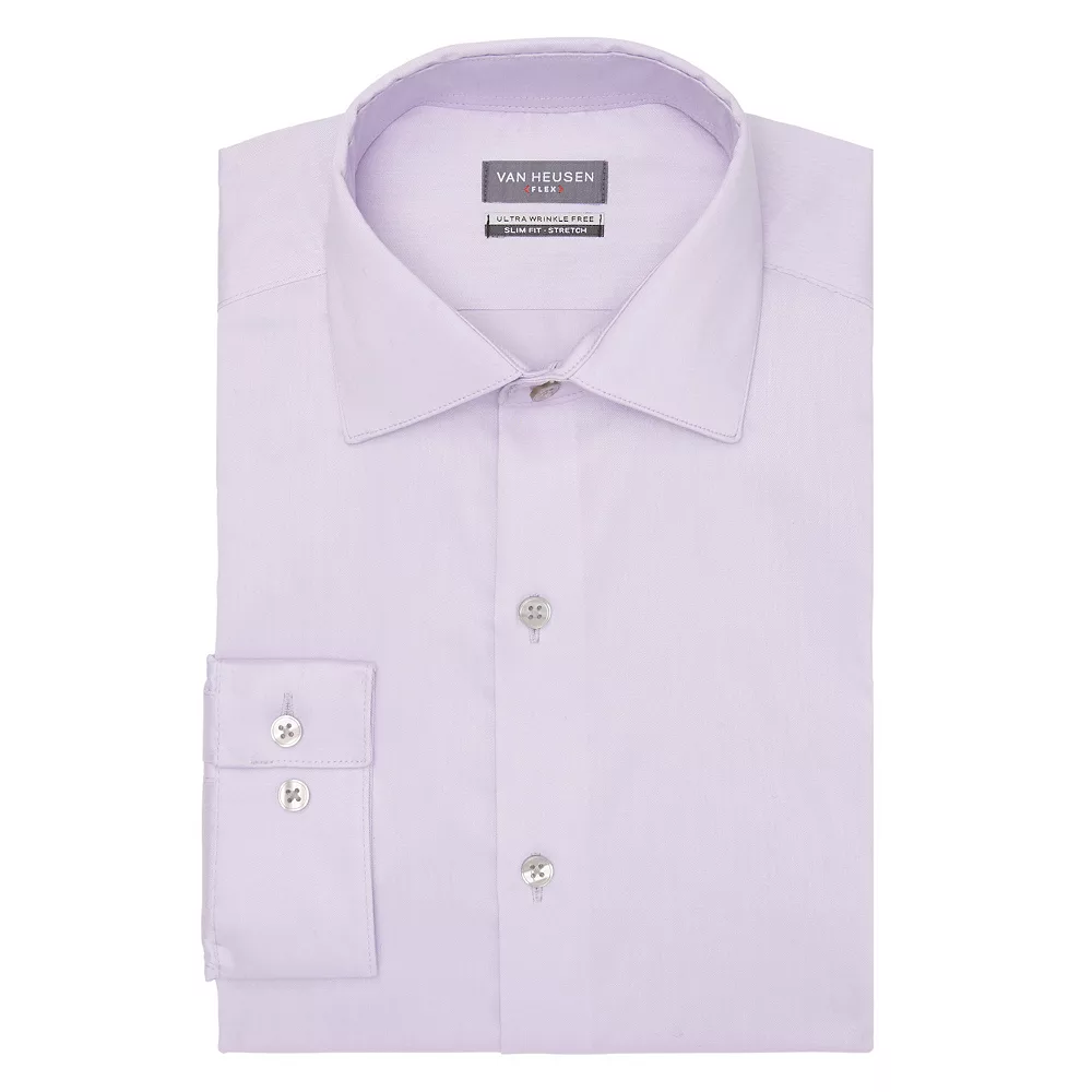 Men's Van Heusen Ultra Wrinkle-Free Slim-Fit Dress Shirt - Image 3